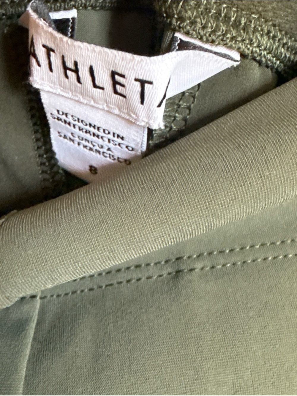 Athleta Cosmic Kick Flare Pants 8 Aspen Olive #981485 - Picture 4 of 4